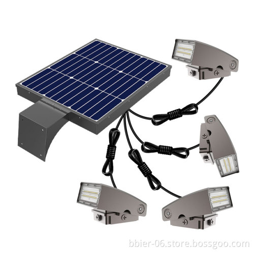IP65 Industrial Solar-Powered LED Wall Pack Light with Photocell Sensor